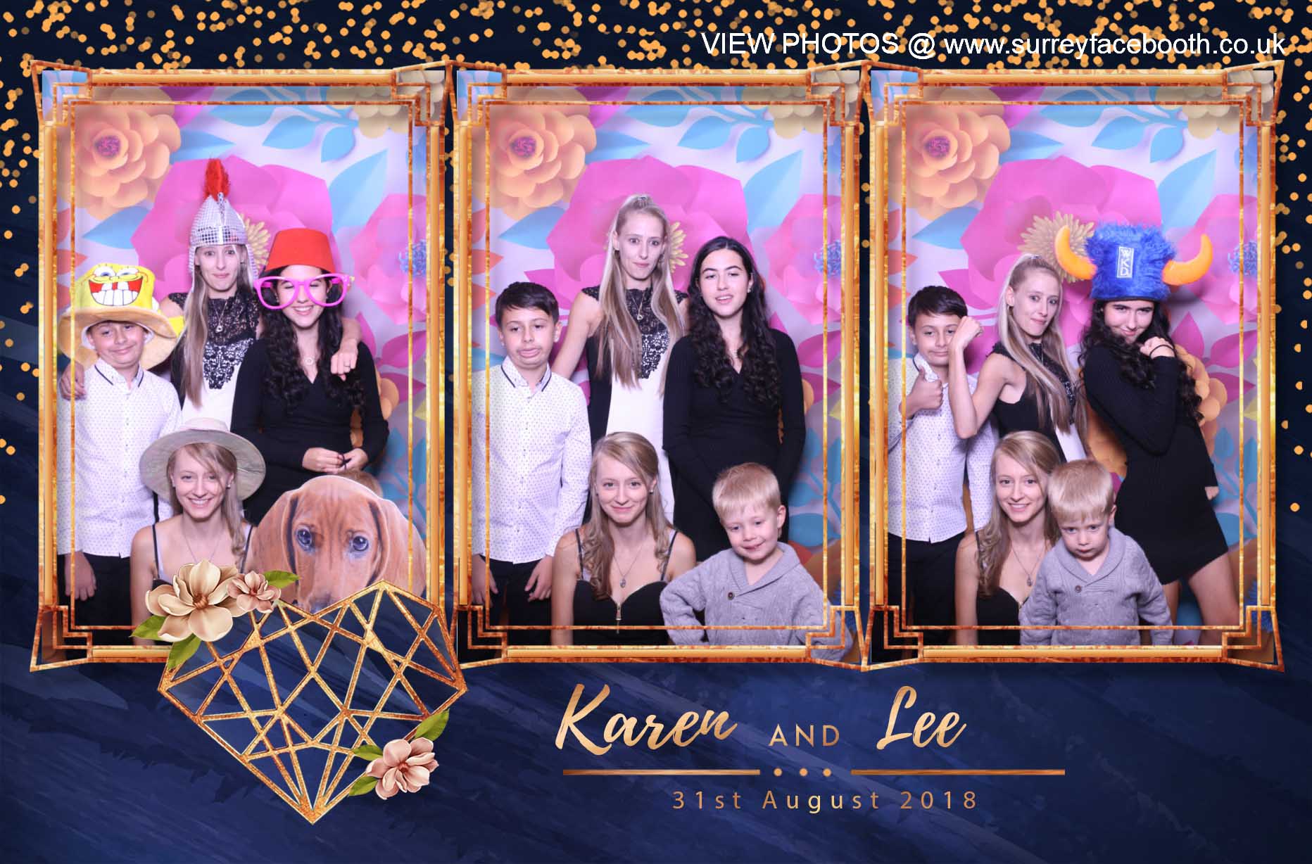 Karen & Lee's Wedding | View more photos from the event at galleries.surreyfacebooth.co.uk/u/Surrey-FaceBooth/Karen-Lees-Wedding